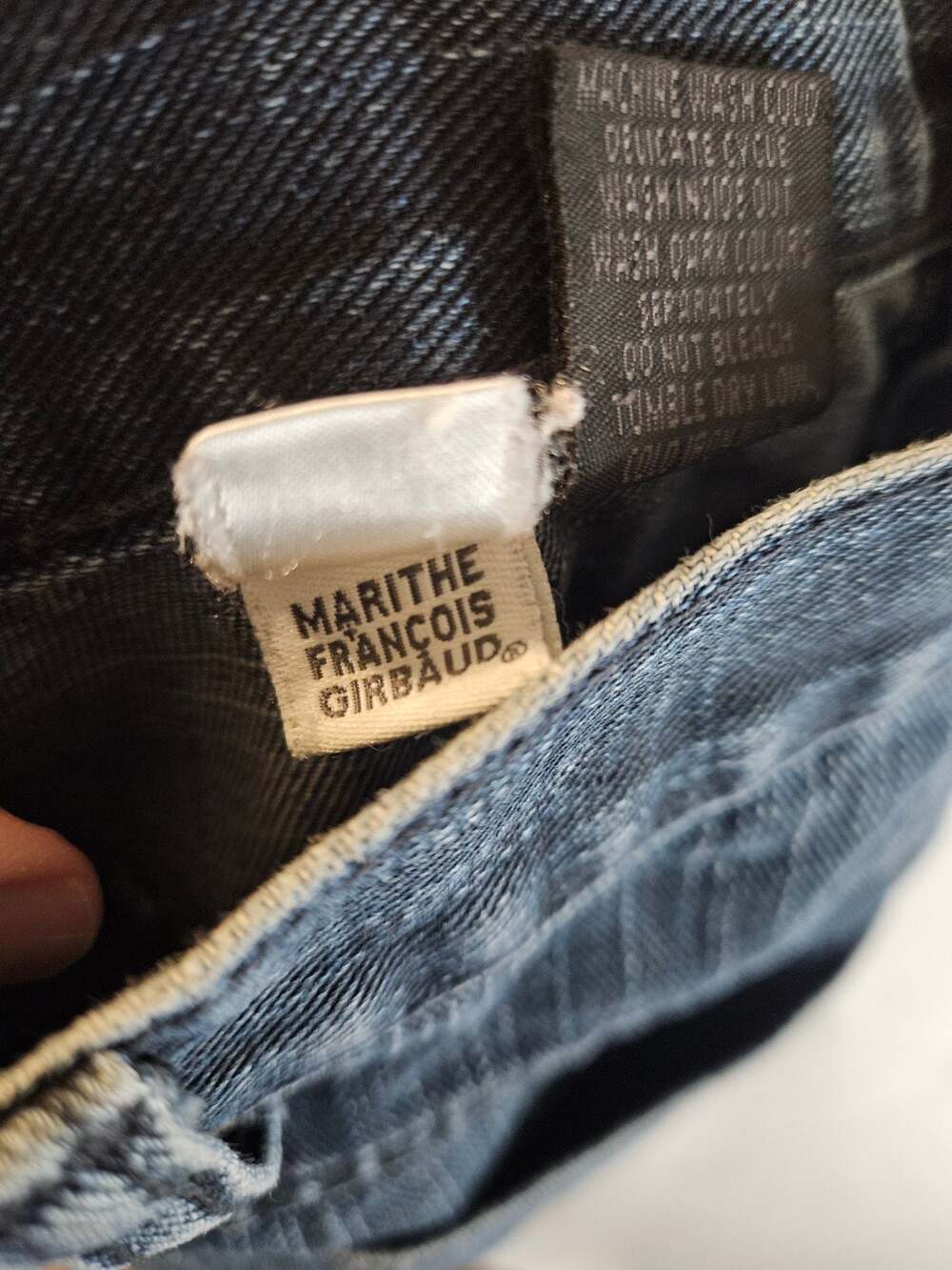 Marithe Francois Girbaud Vintage Y2K Dark Wash Denim Jorts Carpenter Shorts - Picture 9 of 9